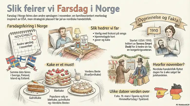 Farsdag feires den andre søndagen i november i Norge
