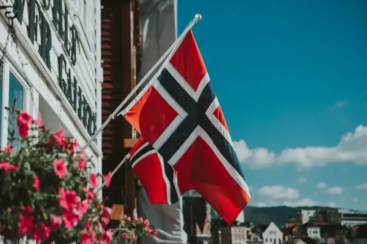 Norsk flagg 17. mai grunnlovsdag