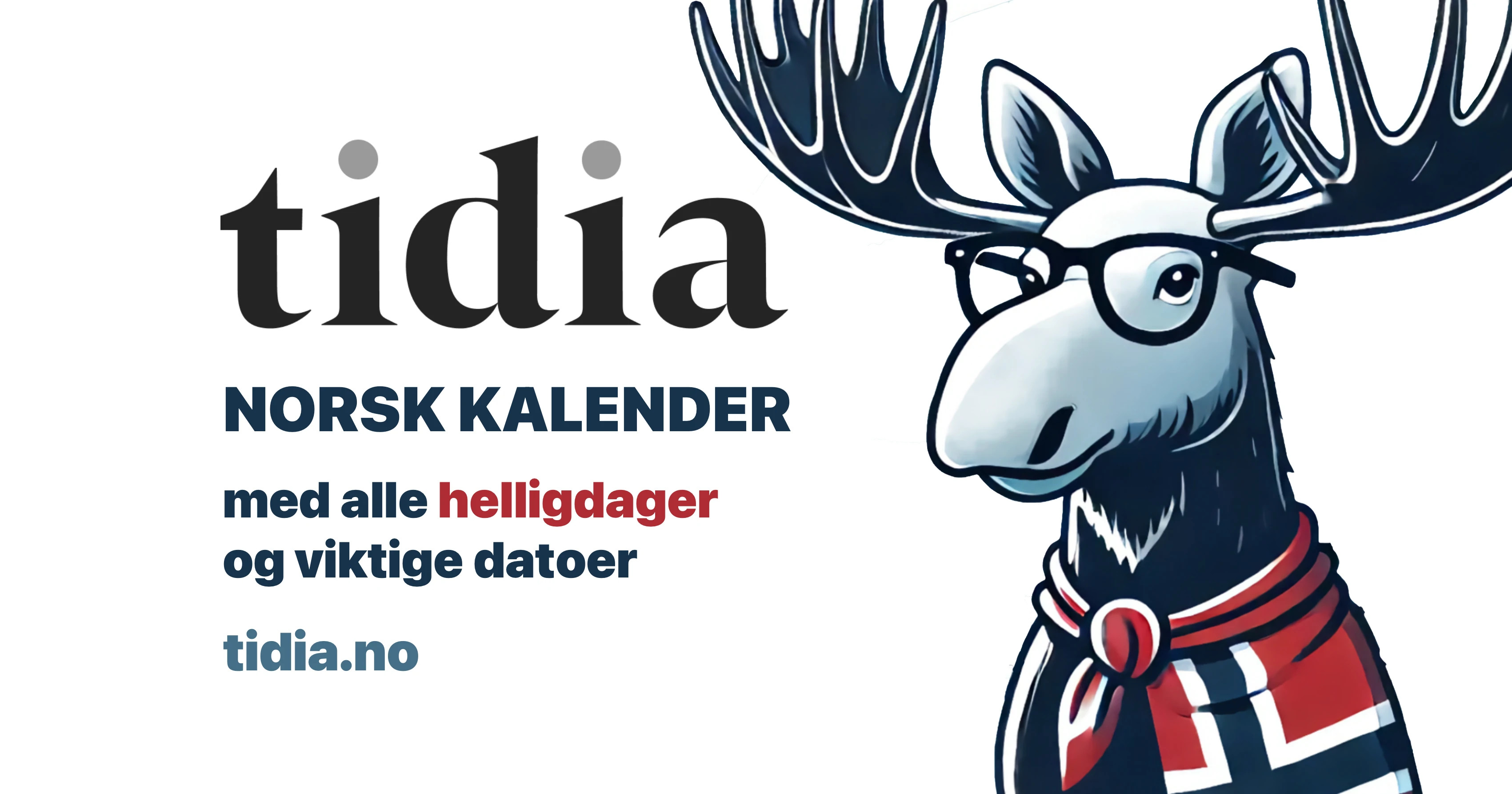 Norsk Kalender 2026 Ukenummer, Helligdager og Fridager